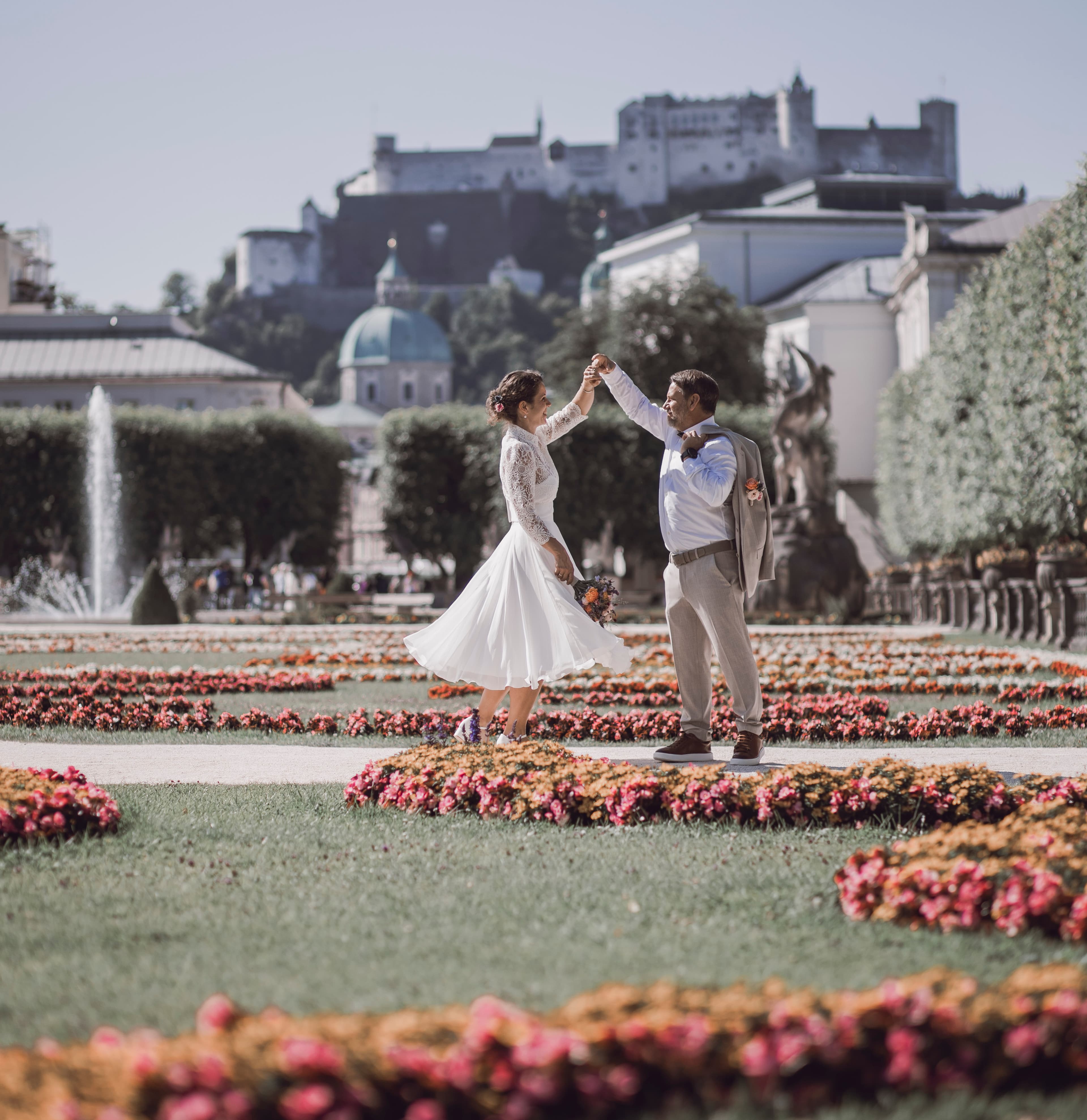 Schloss Mirabell in Salzburg – stilvolle Hochzeitsfotografie erleben